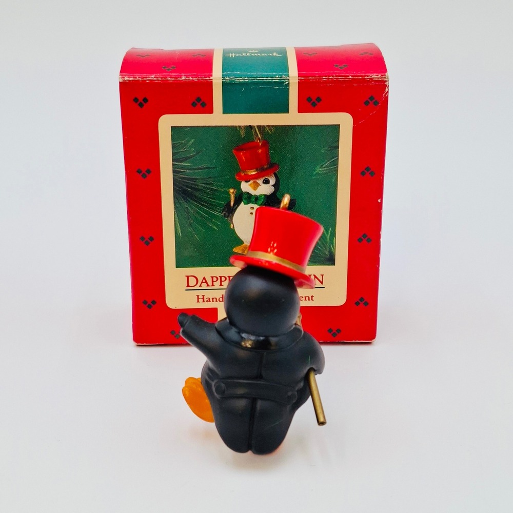 1985 Hallmark Keepsake Ornaments Dapper Penguin Bottlecap Fun Bunnies Lot 2pc - Picture 3 of 8